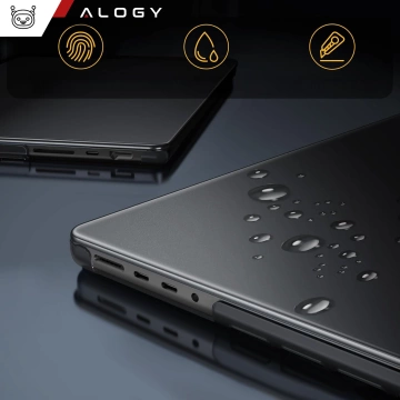 Etui ochronne do Apple Macbook Pro 14 - M1/M2/M3/M4 2021-2024 Alogy AirGuard™ Elastyczna obudowa bez odcisków palców Matowa Czerń