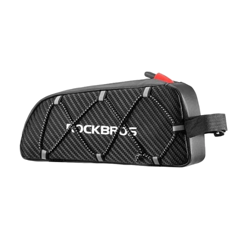 TORBA ROWEROWA ROCKBROS 039BK NA RAMĘ 1L Z PLECIONKĄ WODOODPORNA CZARNA