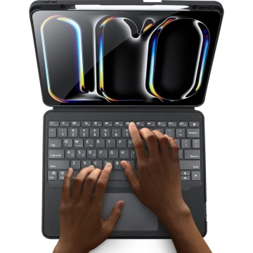 Etui ochronne z klawiaturą Bluetooth do iPad Pro 13 (2024) DUX DUCIS DK Czarne