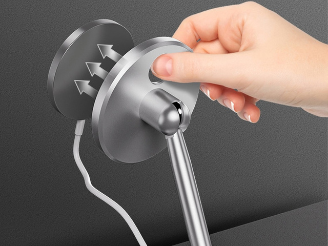 Uchwyt stojak do ładowarki Qi MagSafe na biurko Alogy do iPhone 12 13 14 Srebrny