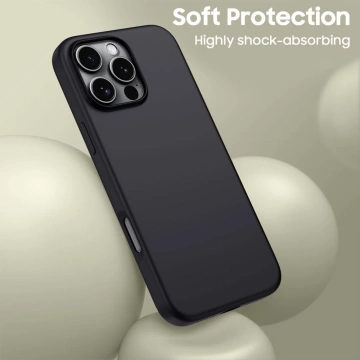 Etui do iPhone 16 Pro Tech-Protect Silikon MagSafe Mattschwarz