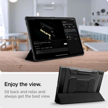 Etui Spigen Rugged Armor „Pro“ für Samsung Galaxy Tab S9 Plus 12.4 X810 / X816B Schwarz