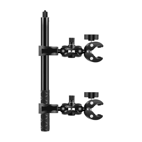 Uchwyt Motocyklowy/Rowerowy PULUZ z Dwoma Zaciskami i Kijem Selfie 150 cm