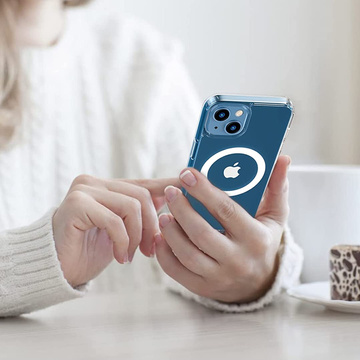 Etui do MagSafe Alogy Ultra Slim Mag do ładowarek Qi do iPhone 13 Mini Przezroczyste