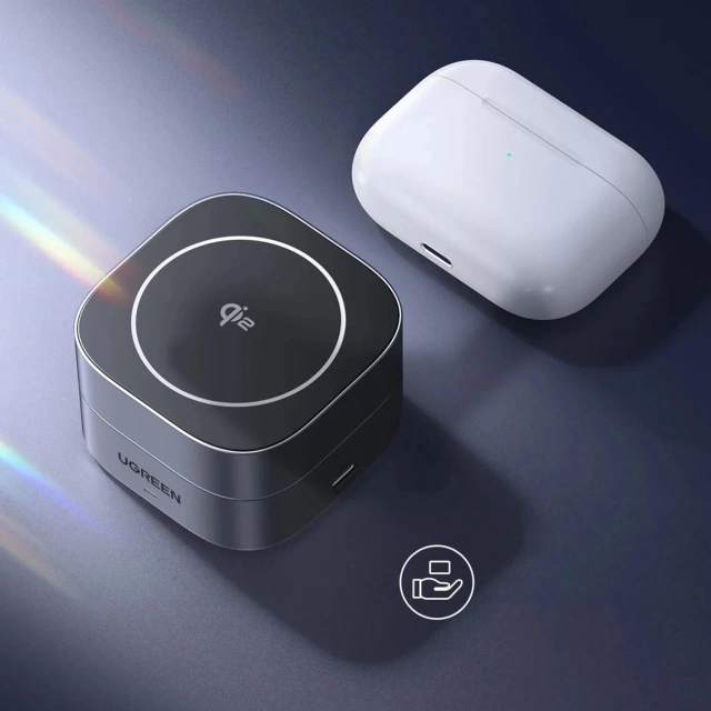 Ładowarka Ugreen W702 3w1 MagSafe Qi2 15W Składana USB-C Czarna