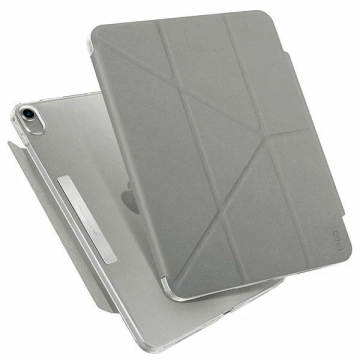 Etui na tablet UNIQ Camden do Pad 11 gen. (2025) / iPad 10 gen. (2022) szary/grey fossil Antimicrobial