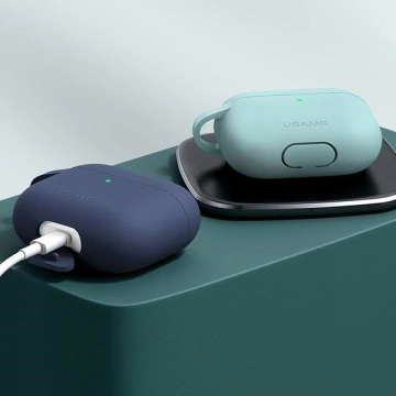 USAMS Schutzhülle für Apple AirPods 3 Silikon grün/grün BH741AP04 (US-BH741)