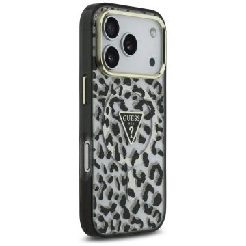 Etui Guess MagSafe do iPhone 17 Pro Leopard Glitter Black