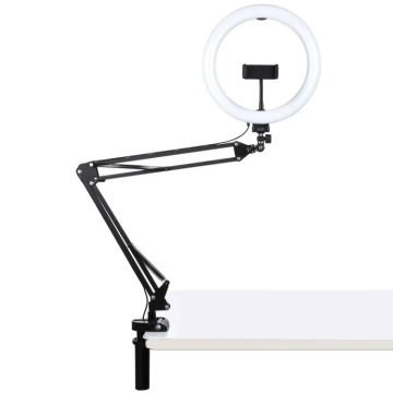 Desktop-Ständer / Stativ für LED-Clip 26 cm Vlog / Stream Puluz für Telefon PKT3090B
