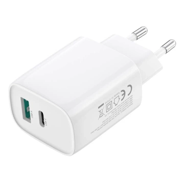 Ładowarka sieciowa XO CE30, 30W, USB-C, USB-A, PD, QC, PPS
