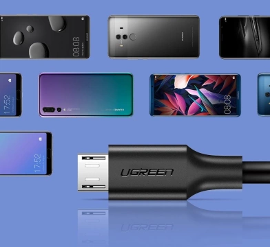 Ugreen Kabel USB - Micro USB 2.4 A 480 Mbps 1.5 m schwarz (US289 60137)