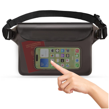 Universelle wasserdichte Tasche Grau / Klar