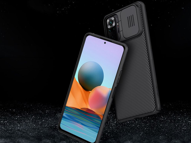 Etui obudowa Nillkin CamShield do Xiaomi Redmi Note 10 Pro Black + Szkło Alogy