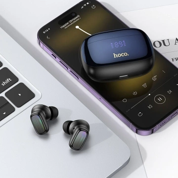 Hoco EQ20 Kabellose Bluetooth TWS-Kopfhörer mit ANC und ENC - Schwarz