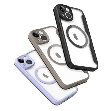 Dux Ducis Skin X Pro Case iPhone 14 Magnetic MagSafe Flip Case Lila