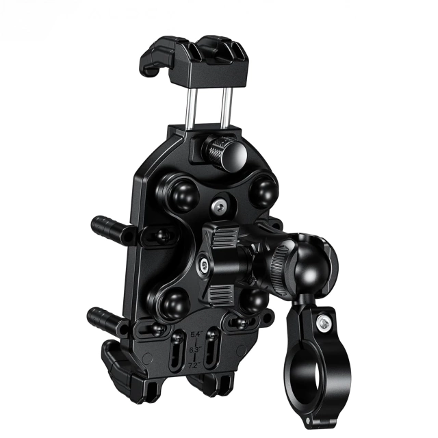 Uchwyt Motocyklowy Rowerowy na kierownicę KEWIG M26-C1 na telefon z systemem przeciwwstrząsowym na motor quada skuter Czarny