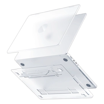 Matte Hülle mit Ständer Alogy ProStand™ Gehäuse für MacBook Air 13,3" (A1932/A2179/A2337) Transparent