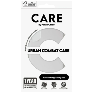 Samsung Galaxy S25 CARE von PanzerGlass Flagship Case Transparent