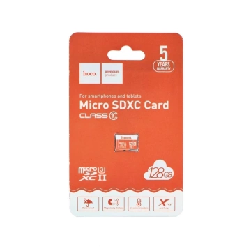 HOCO MicroSD-Speicherkarte, 128 GB, Klasse 10, schnelles Lesen, 100 MB/s