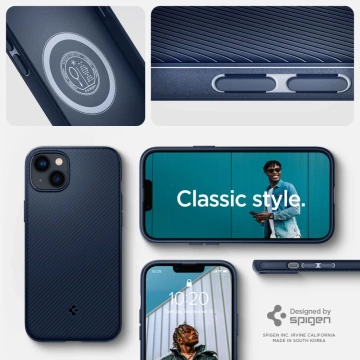 Etui Spigen Mag Armor für Apple iPhone 14 Plus Marineblau