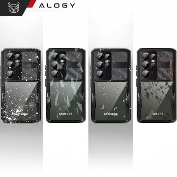 Etui Wodoodporne Alogy HydroArmor™ IP68 Case z przezroczystym tyłem Pancerna obudowa 360 do MagSafe do Samsung Galaxy S24 Ultra