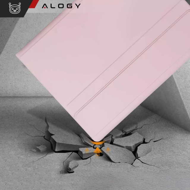 Etui ochronne z klawiaturą Alogy Keyboard case klawiatura bezprzewodowa do Lenovo Tab K11 / K11E 11” M11 10.95" TB330FU / TB330XU / TB331FC różowe