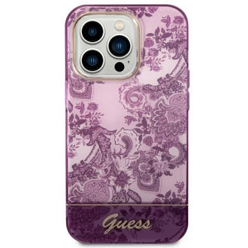 Etui Guess GUHCP14XHGPLHF do Apple iPhone 14 Pro Max 6,7" fuksja/fuschia hardcase Porcelain Collection