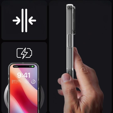 Hülle für iPhone 16 Pro Max Spigen Liquid Crystal Schutzhülle für das Crystal Clear Telefon