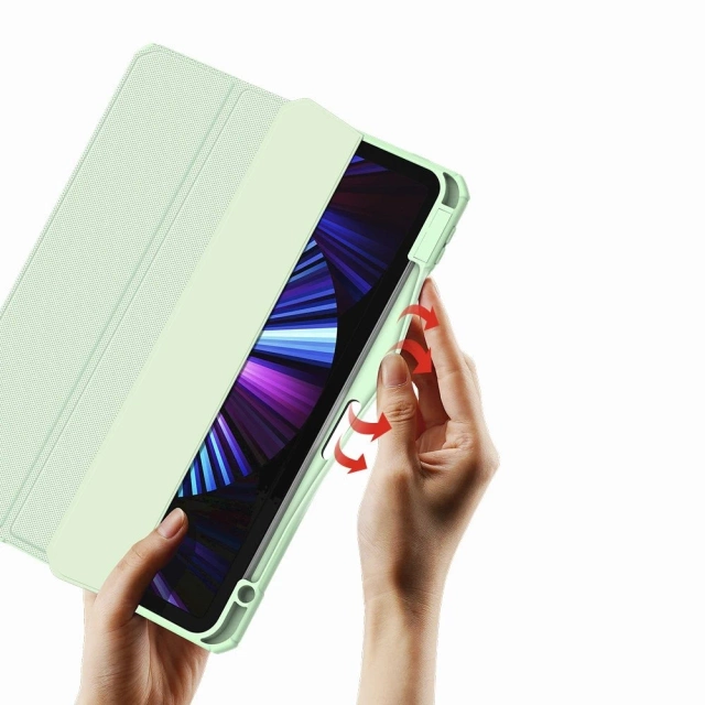 Dux Ducis Toby pancerne etui z klapką Smart Case do iPad Pro 11'' 2021 z uchwytem na Apple Pencil zielony