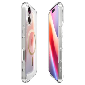 Etui do iPhone 17 Spigen Ultra Hybrid Mag MagSafe Clear/Gold