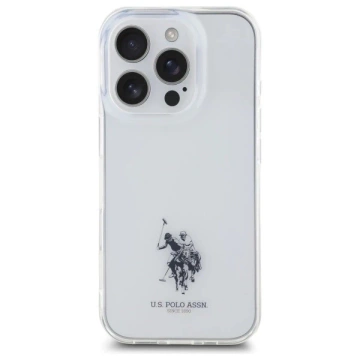 Etui do iPhone 15 Pro Max US Polo IML Double Horse Przezroczyste