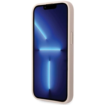 Guess GUHCP15S4GMGPI Hülle für iPhone 15 6,1" rosa/rosa Hardcase 4G Big Metal Logo