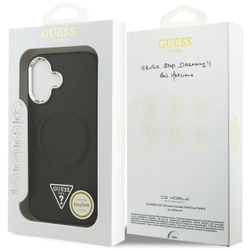Etui Guess Triangle Logo MagSafe na iPhone 17 - Czarny