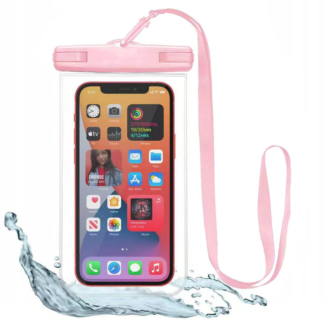 Universelle wasserdichte Handyhülle für 6,9 Zoll Rosa wasserdichte Hülle