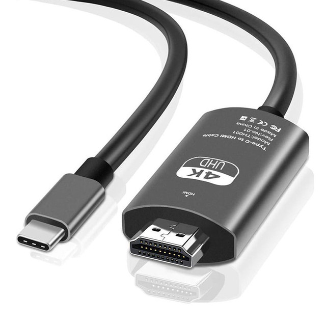 Kabel 2m adapter przejściówka przewód Alogy USB-C Type C 3.1 do HDMI 4K/60Hz MHL 2m