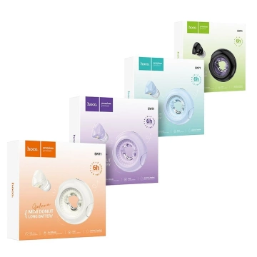 Hoco EW71 Kabellose Bluetooth TWS Kopfhörer - Schwarz mit LED