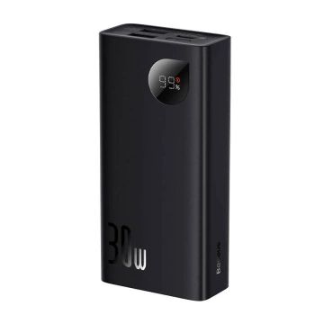 Baseus Adaman2 Powerbank 10000mAh, 2xUSB, USB-C, 30W (schwarz)