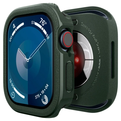 Etui do Apple Watch 10 46mm Caseology Vault Midnight Green Zielone