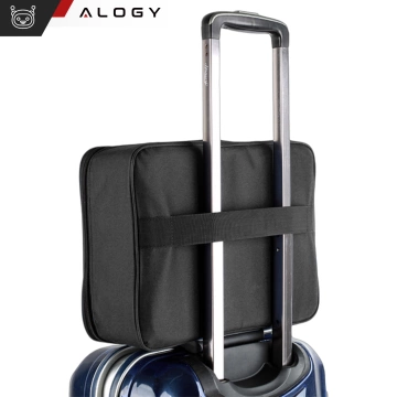 Alogy Dokumententasche mit Zahlenschloss – 37 x 26 x 11 cm, Schwarz