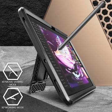 Etui Supcase Unicorn Beetle Pro für Samsung Galaxy Tab S9 Plus 12.4 X810 / X816B Schwarz