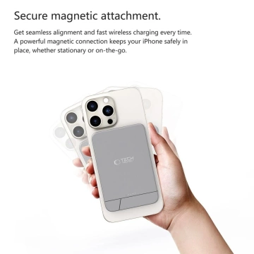 Powerbank MagSafe Tech-Protect PB15 10000mAh Pop-up Space Grey