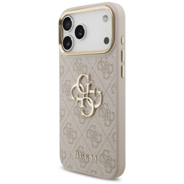 Etui Guess 4G Big Classic Logo Big Strap Metal Buttons do iPhone 17 Pro Max Różowy