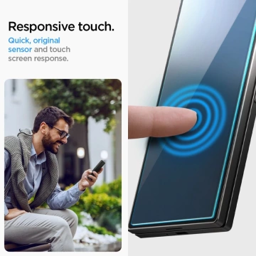 Spigen Glas.tR „Ez Fit“ gehärtetes Glas 2er-Pack für Samsung Galaxy Z Fold 6 Clear