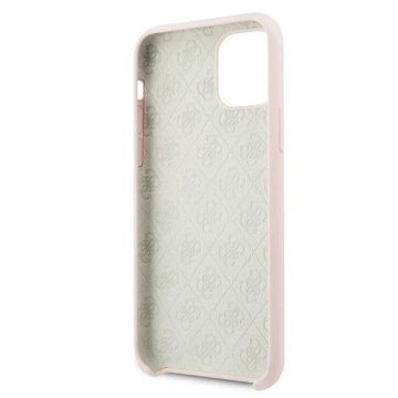 Etui na telefon Guess do iPhone 11 Pro hellrosa/jasnoróżowy Hartschale Silikon 4G Ton in Ton