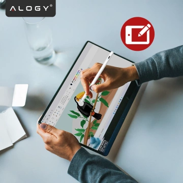 Alogy Magnetischer Stylus-Stift, Notiz- und Skizzenstift für Apple iPad Pro/Air/Mini, Weiß