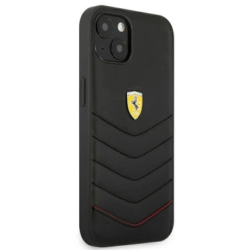 Etui na telefon Ferrari  iPhone 13 mini 5,4" czarny/black hardcase Off Track Quilted