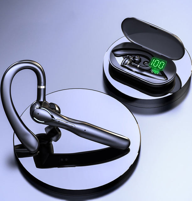 Słuchawka Bluetooth 5.3 bezprzewodowa Alogy ENC BT TWS Zestaw słuchawkowy z etui ładującym Czarna