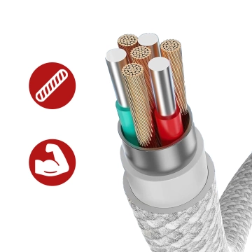 Oryginalny kabel Apple A2795 do ładowania USB-C 1m 60W do iPhone 15 / 16 Szybkie ładowanie Biały