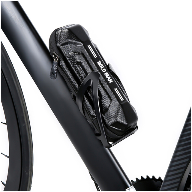 Etui torba sakwa rowerowa Wildman XT11 na rower w miejsce uchwytu na bidon 0,5L Czarna