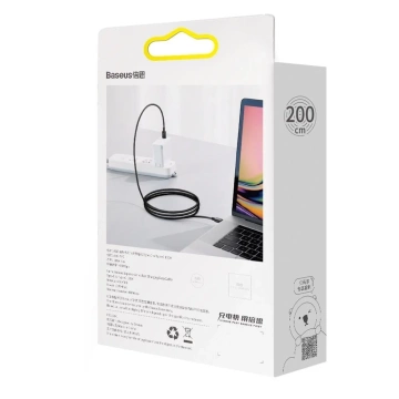 Baseus Superior Kabel USB Typ C - USB Typ C Kabel Schnellladung Quick Charge / Power Delivery / FCP 100W 5A 20V 2m schwarz (CATYS-C01)